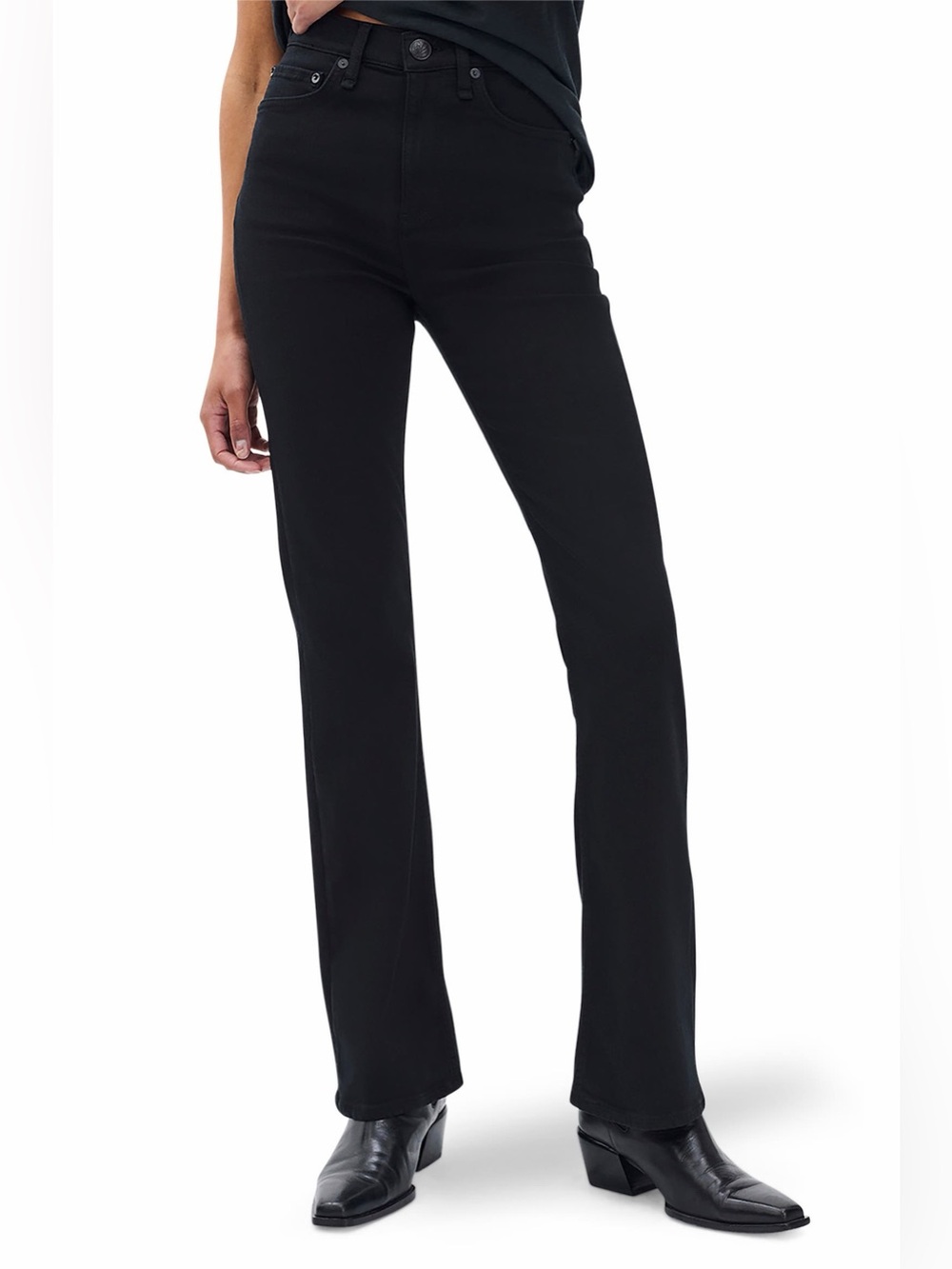 Rag & Bone black slim bootcut jean western denim cigarette 29 classic capsule